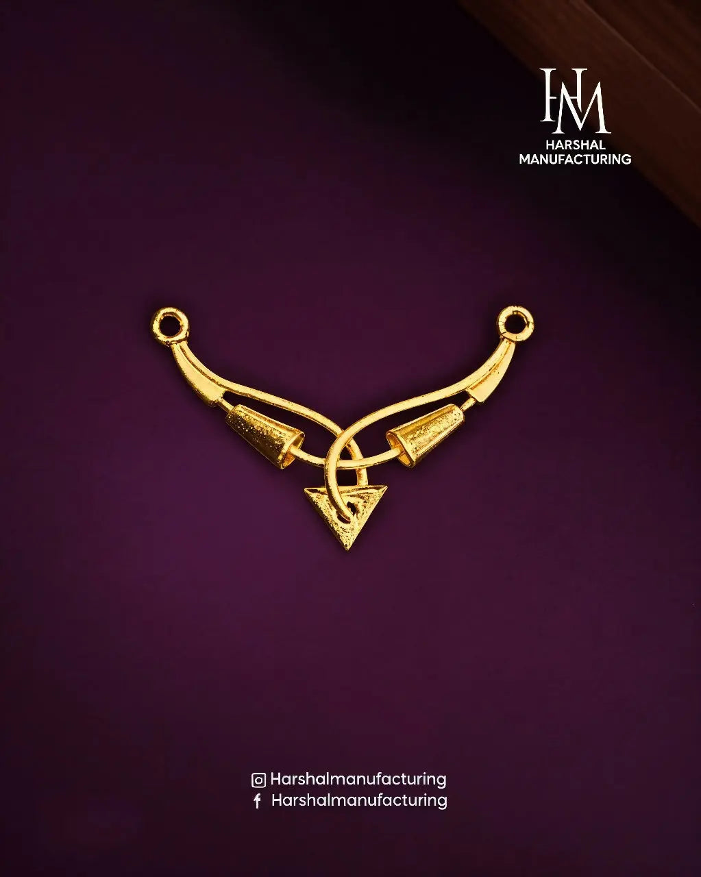 Gold Mangalsutra Pendant Sarafa Bazar India