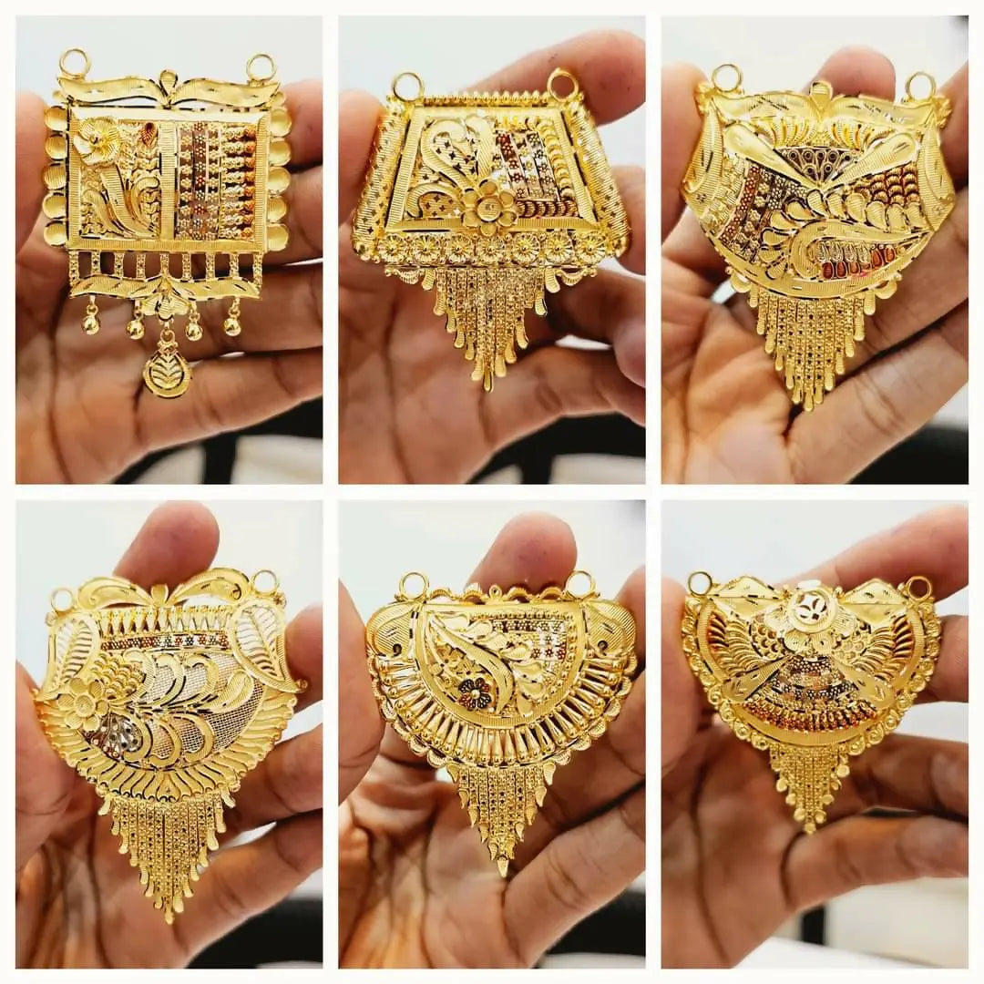 Gold Mangalsutra Pendants Sarafa Bazar India