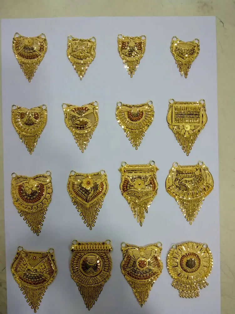 Gold Mangalsutra Pendants Sarafa Bazar India