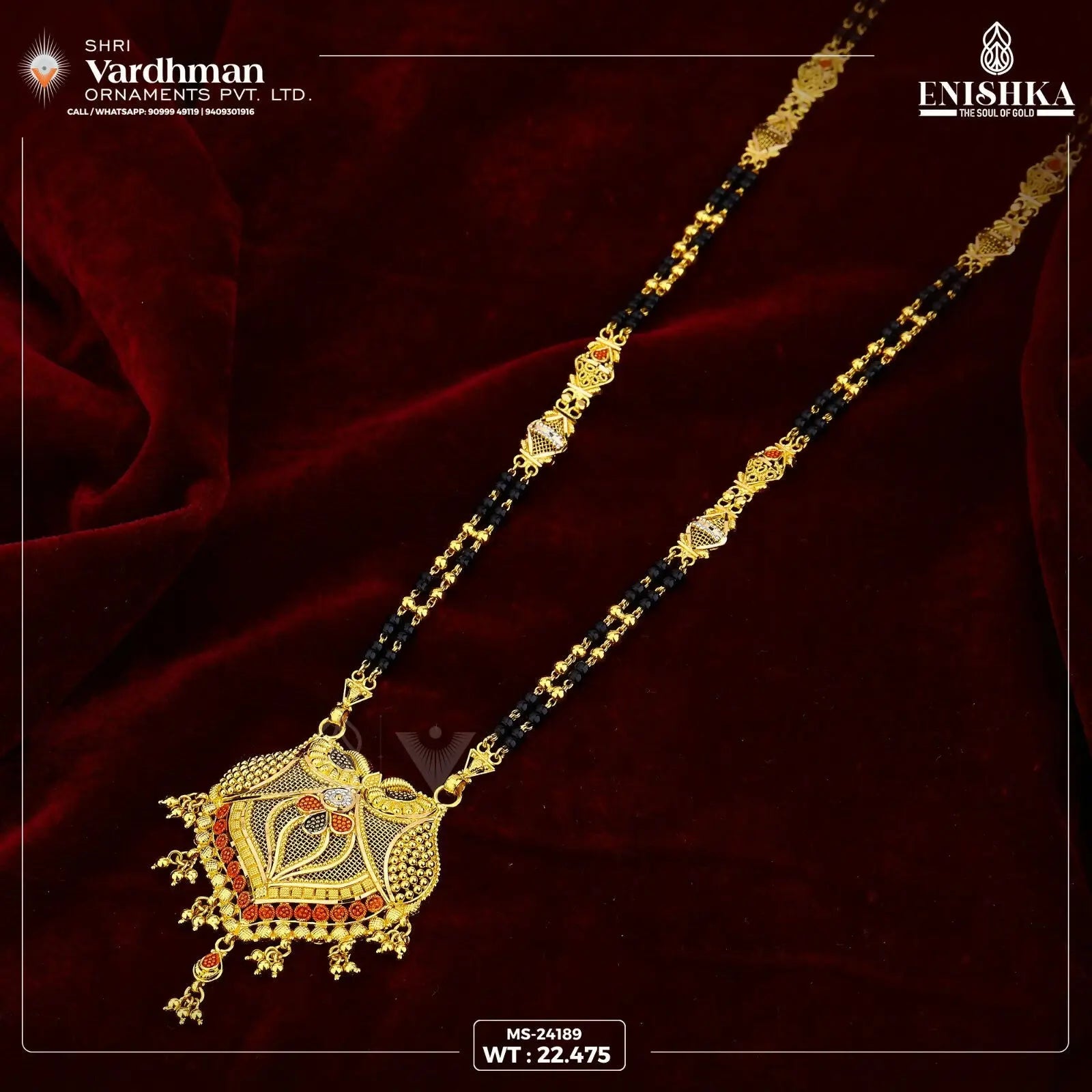 Gold Mangalsutra Sarafa Bazar India