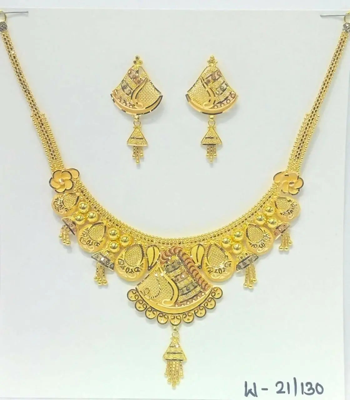 Gold Necklace Sarafa Bazar India