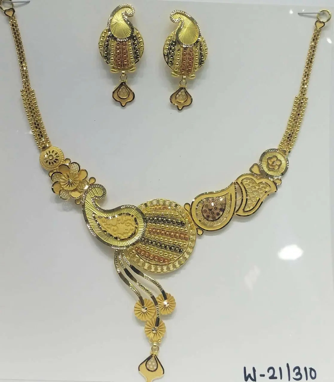 Gold Necklace Sarafa Bazar India