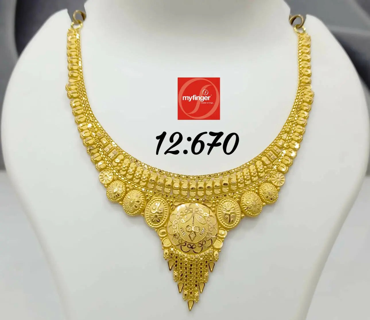 Gold Necklace Sarafa Bazar India