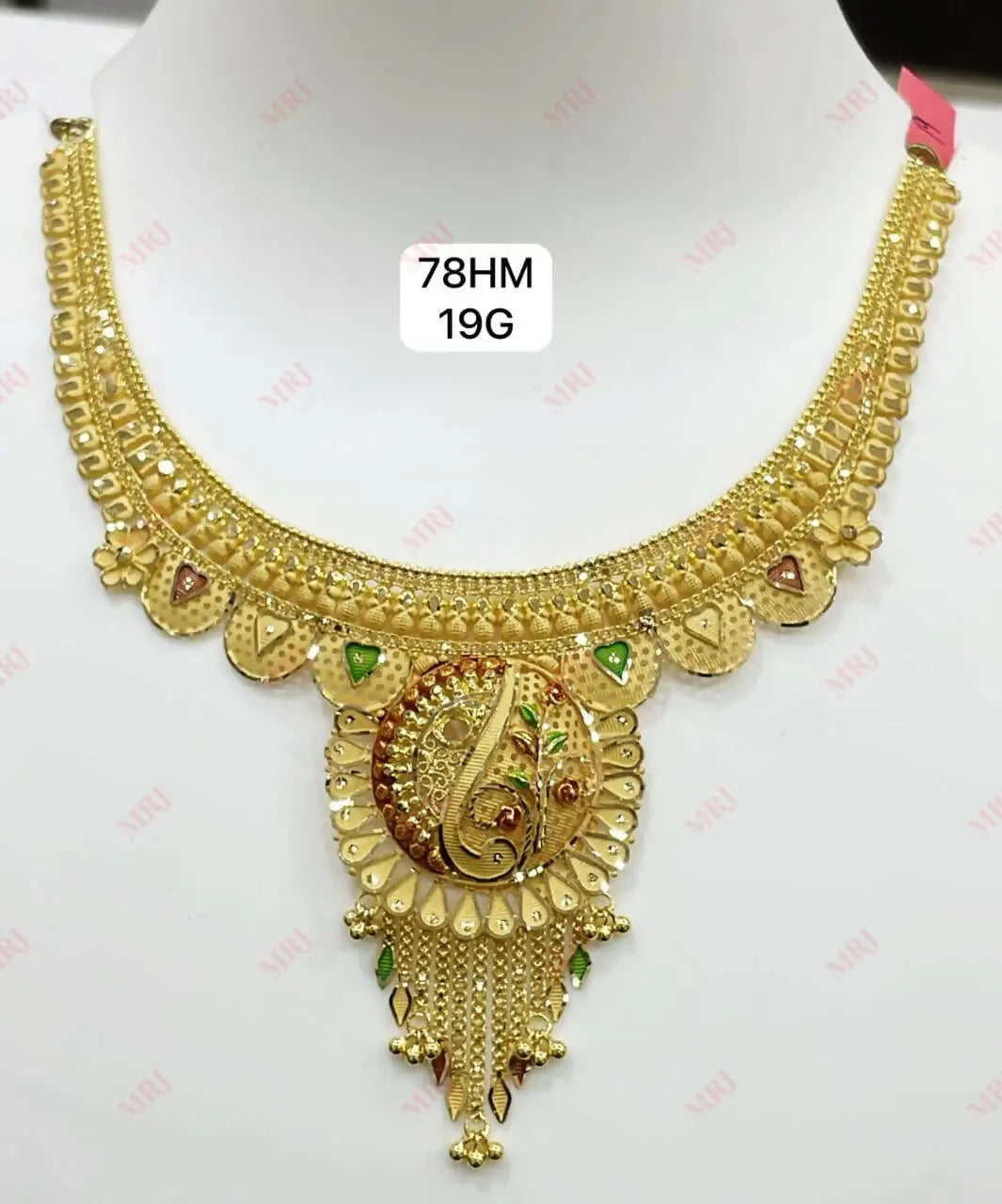 Gold Necklace Sarafa Bazar India