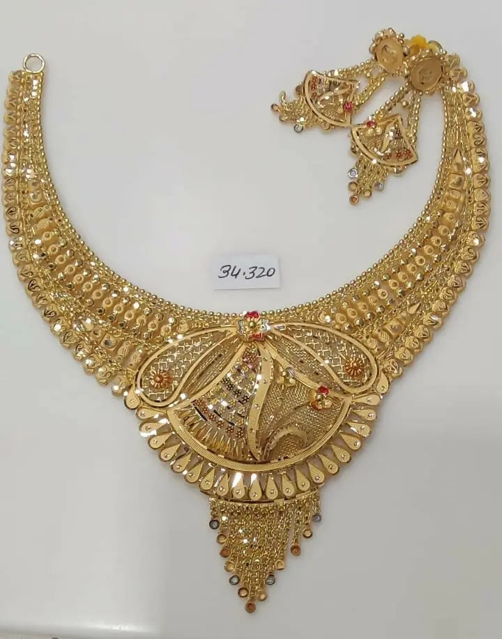 Gold Necklace Sarafa Bazar India