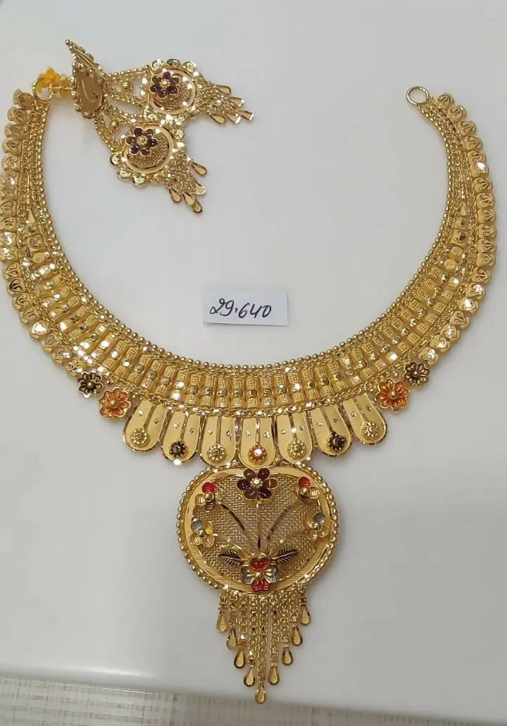 Gold Necklace Sarafa Bazar India