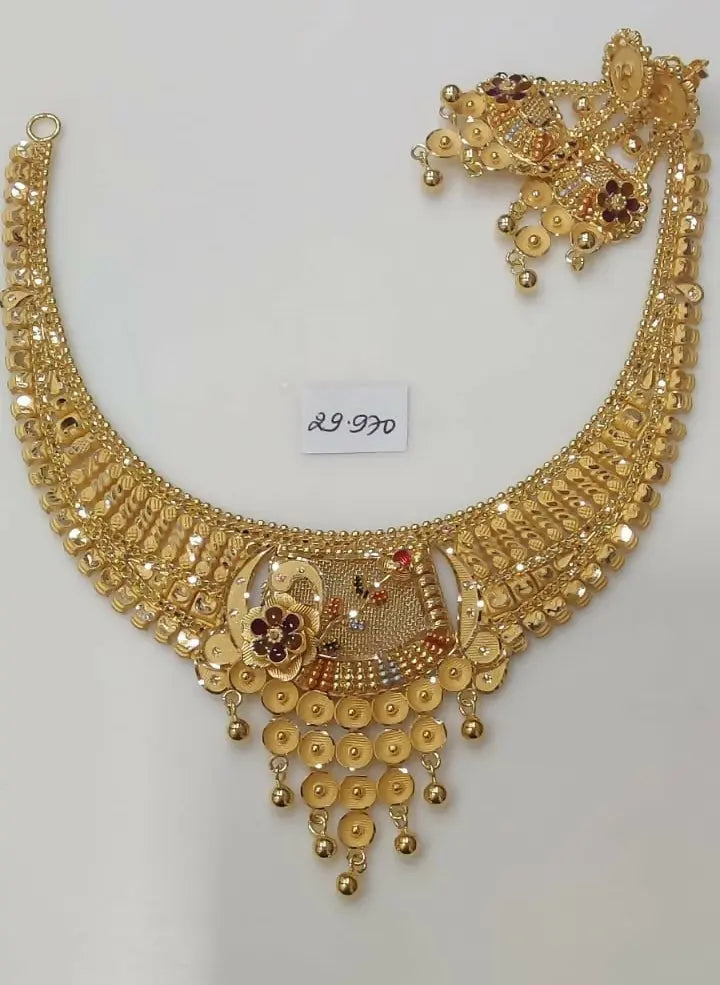 Gold Necklace Sarafa Bazar India