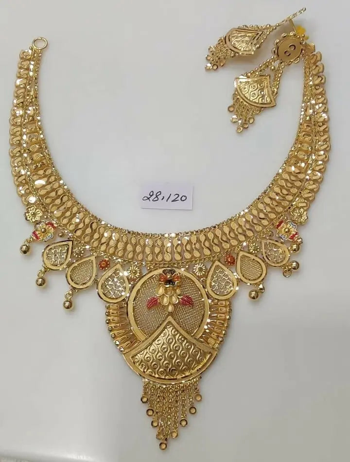 Gold Necklace Sarafa Bazar India