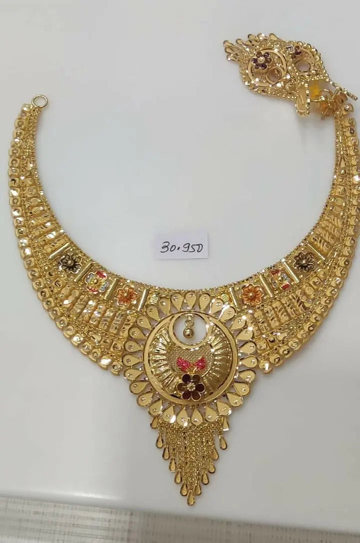 Gold Necklace Sarafa Bazar India