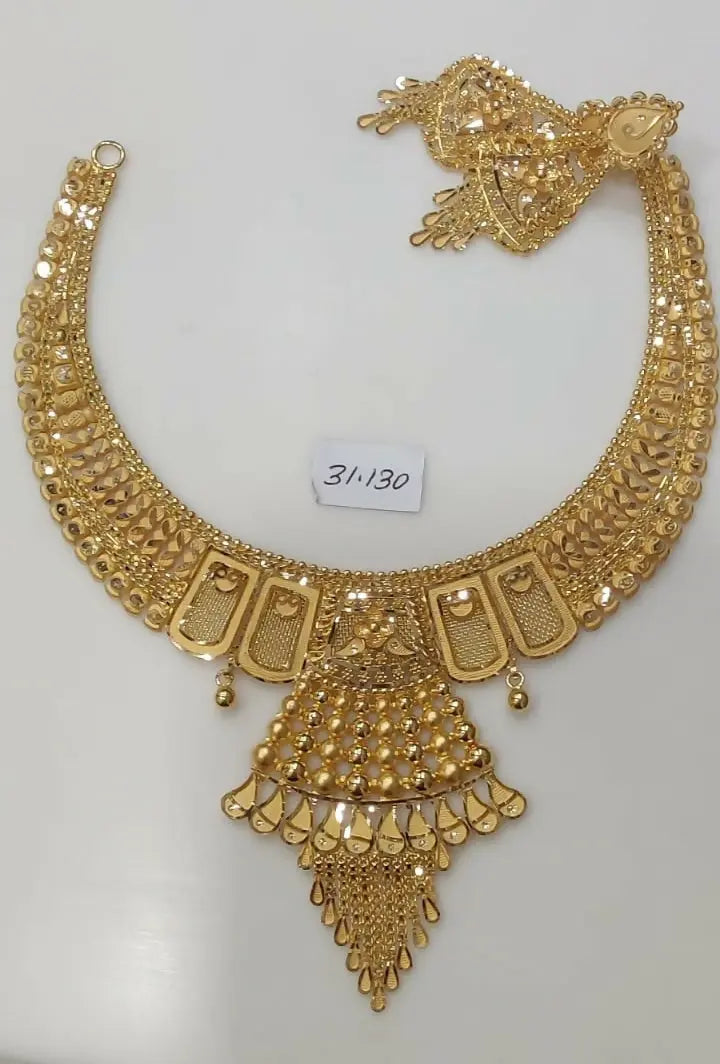 Gold Necklace Sarafa Bazar India