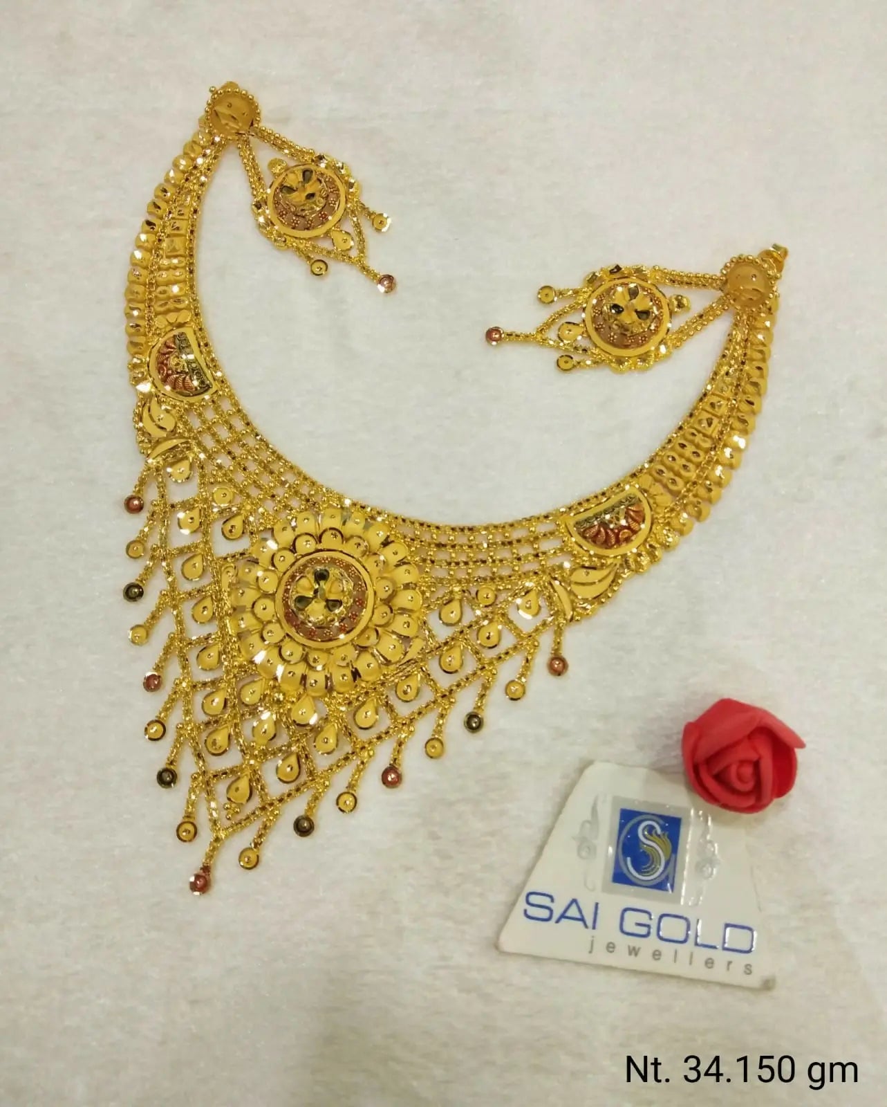 Gold Necklace Sarafa Bazar India