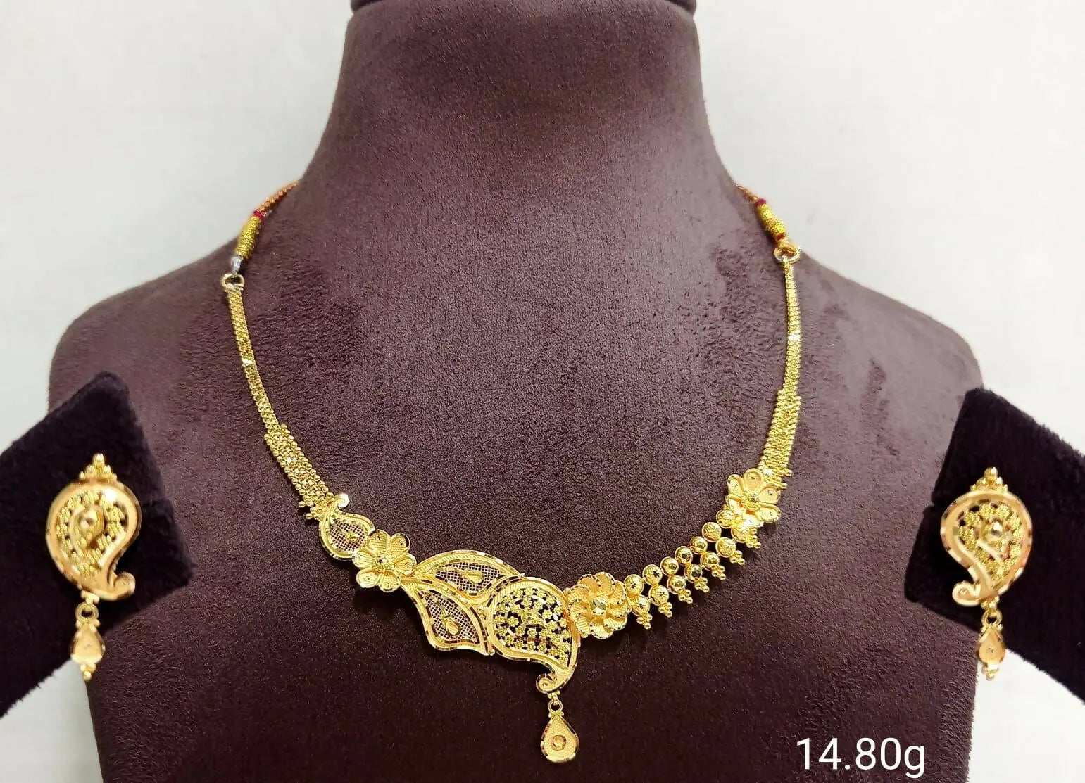 Gold Necklace Sarafa Bazar India