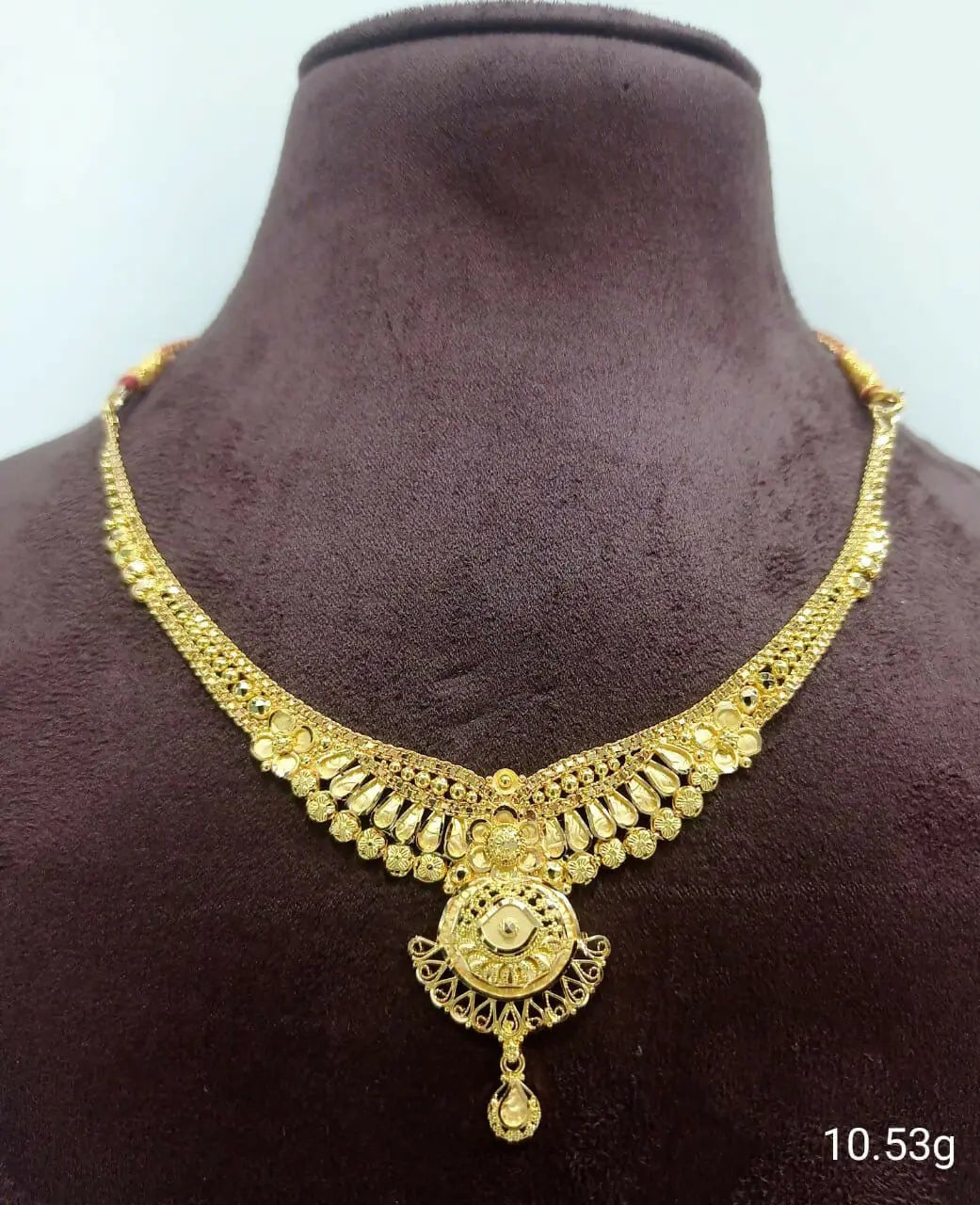 Gold Necklace Sarafa Bazar India