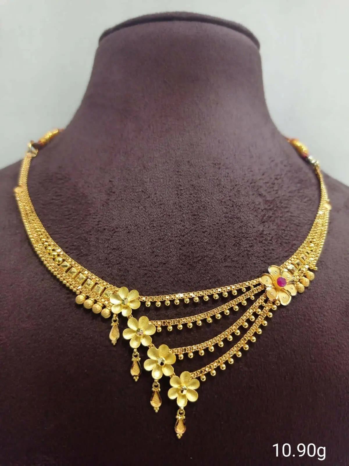 Gold Necklace Sarafa Bazar India