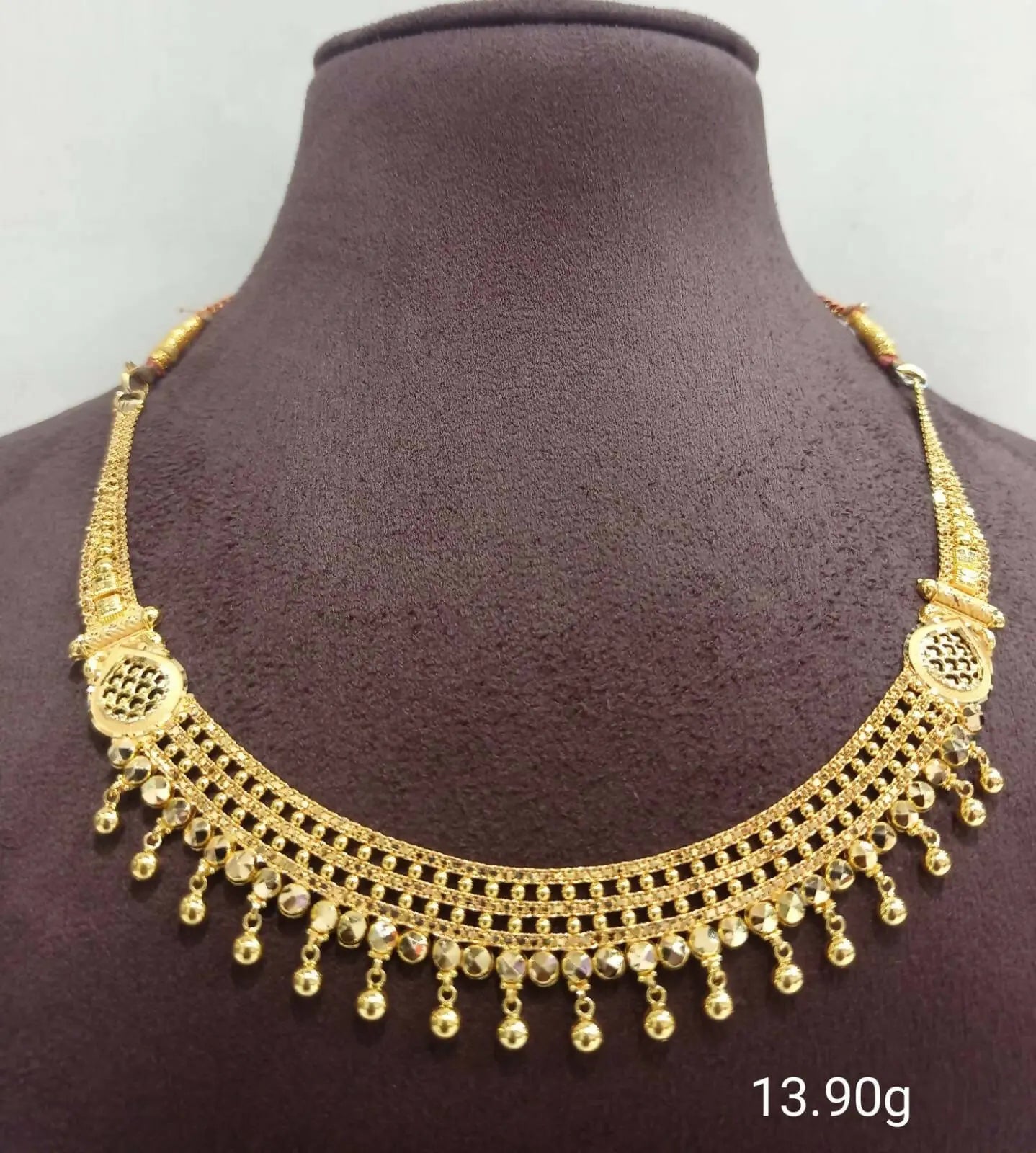 Gold Necklace Sarafa Bazar India