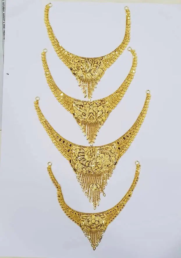 Gold Necklace Sarafa Bazar India