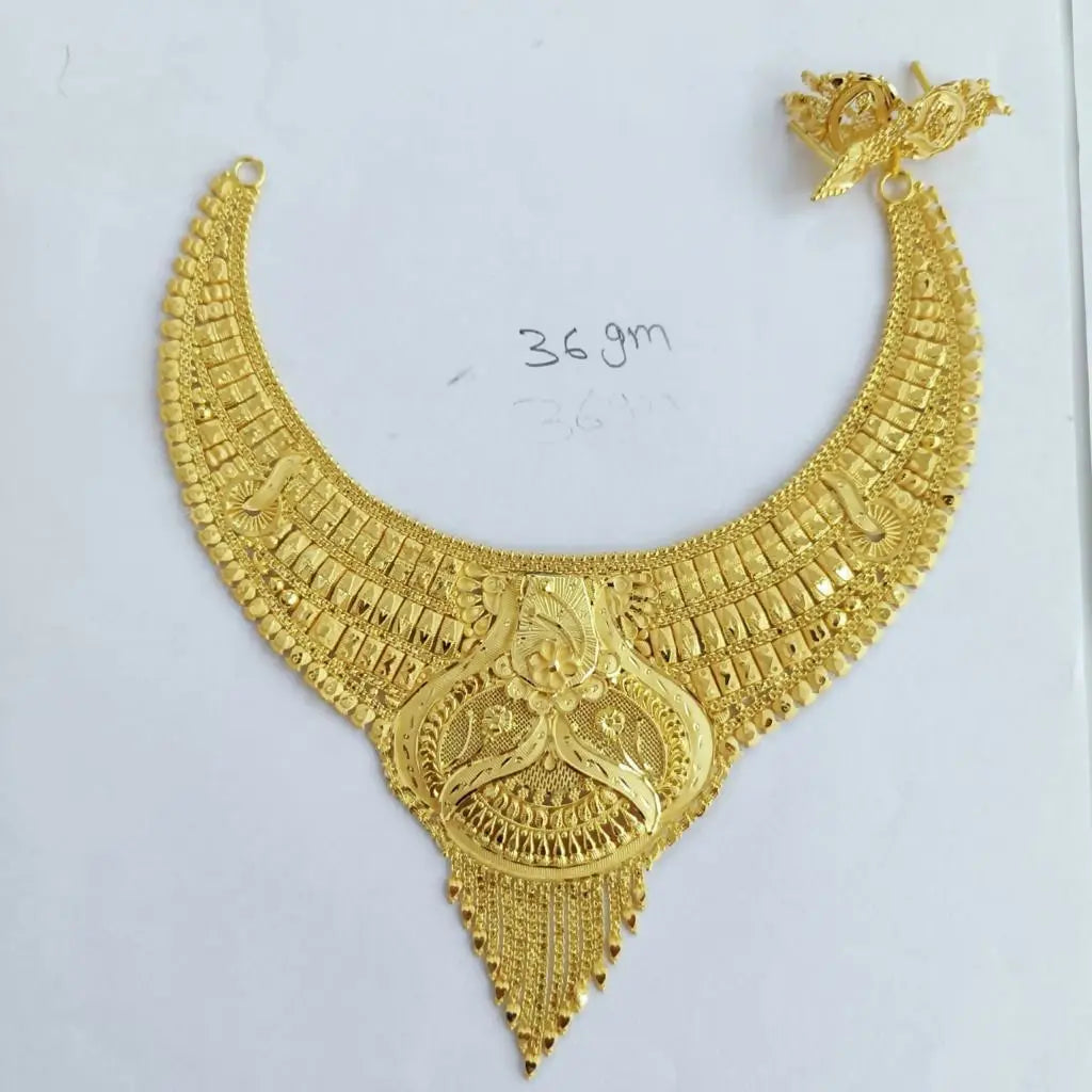 Gold Necklace Sarafa Bazar India