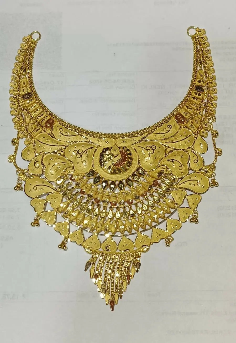 Gold Necklace Sarafa Bazar India