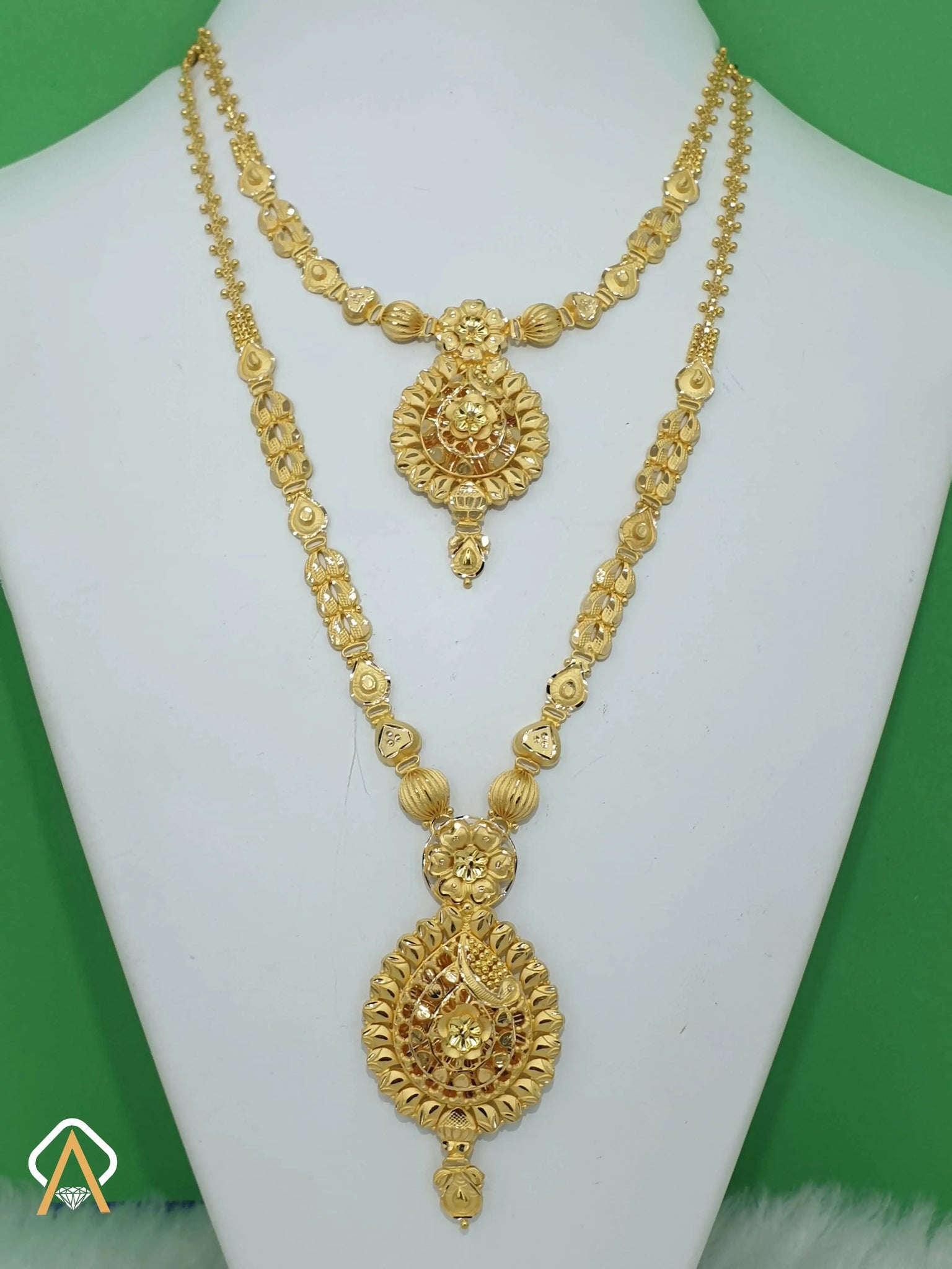 Gold Necklace & Long Set Sarafa Bazar India