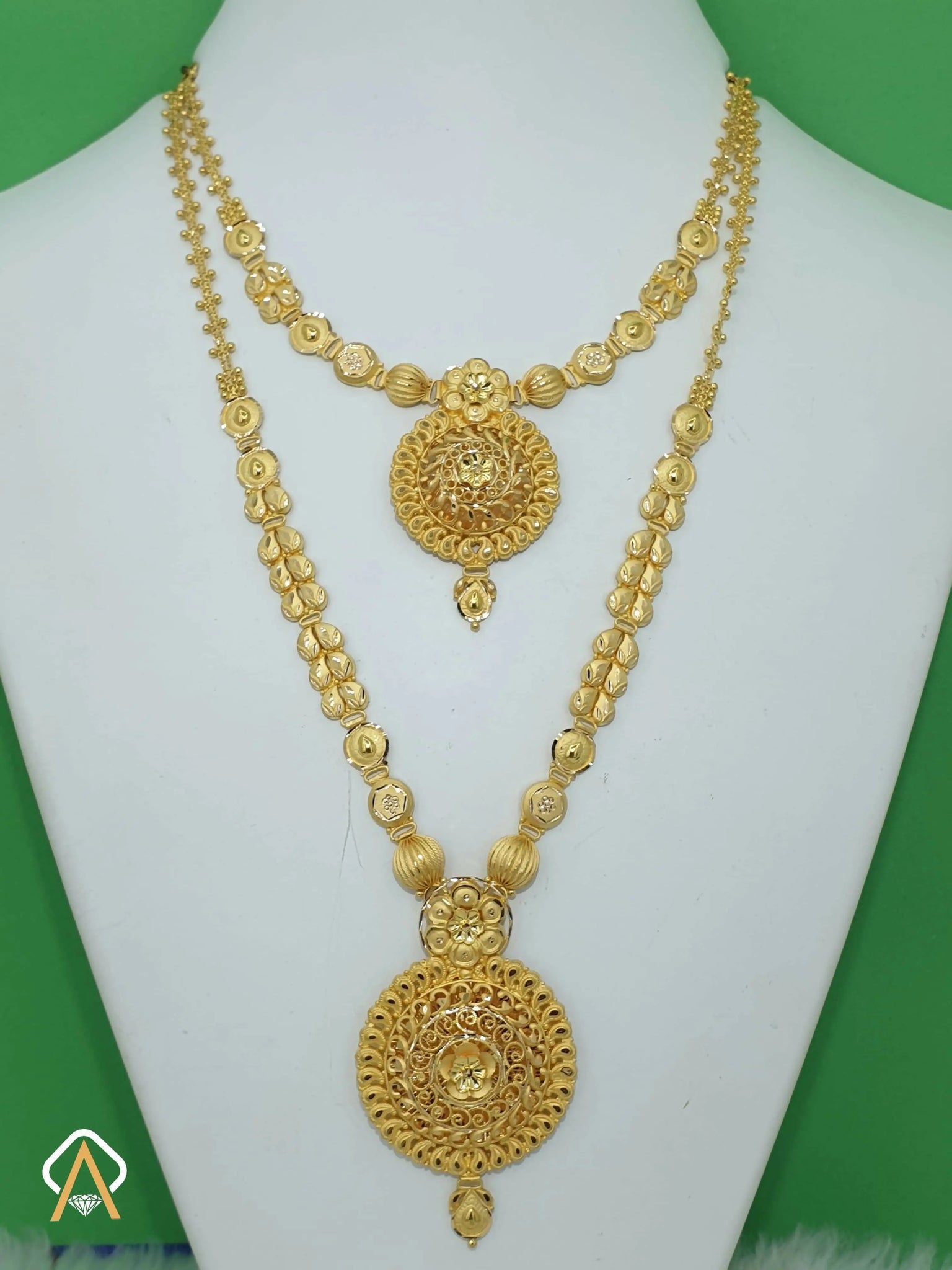 Gold Necklace & Long Set Sarafa Bazar India