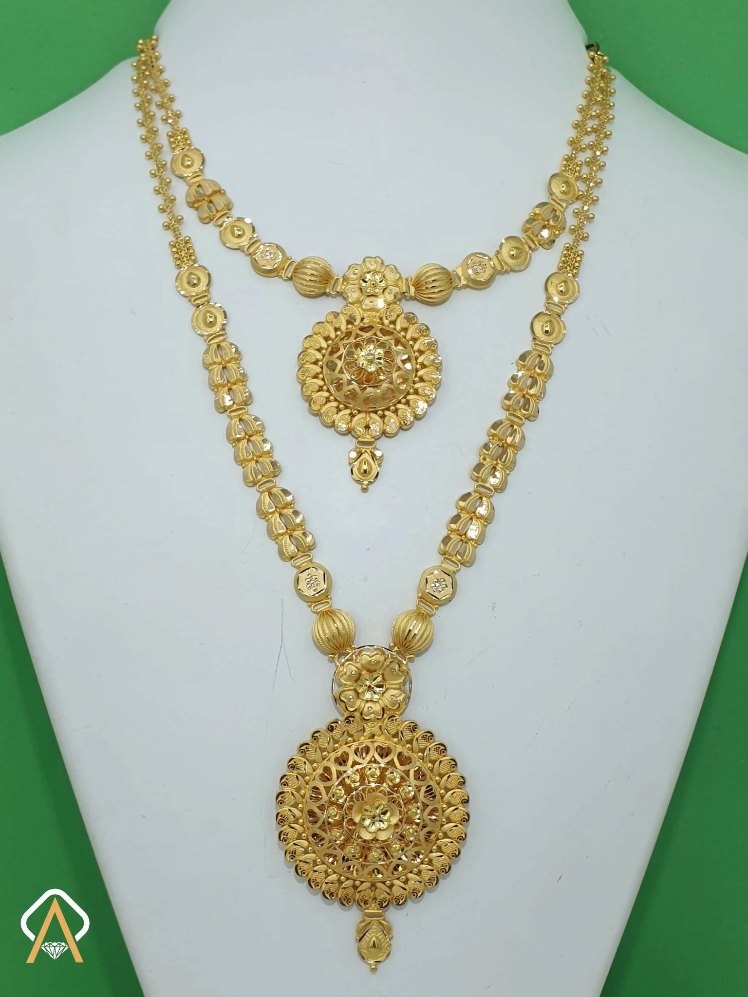 Gold Necklace & Long Set Sarafa Bazar India