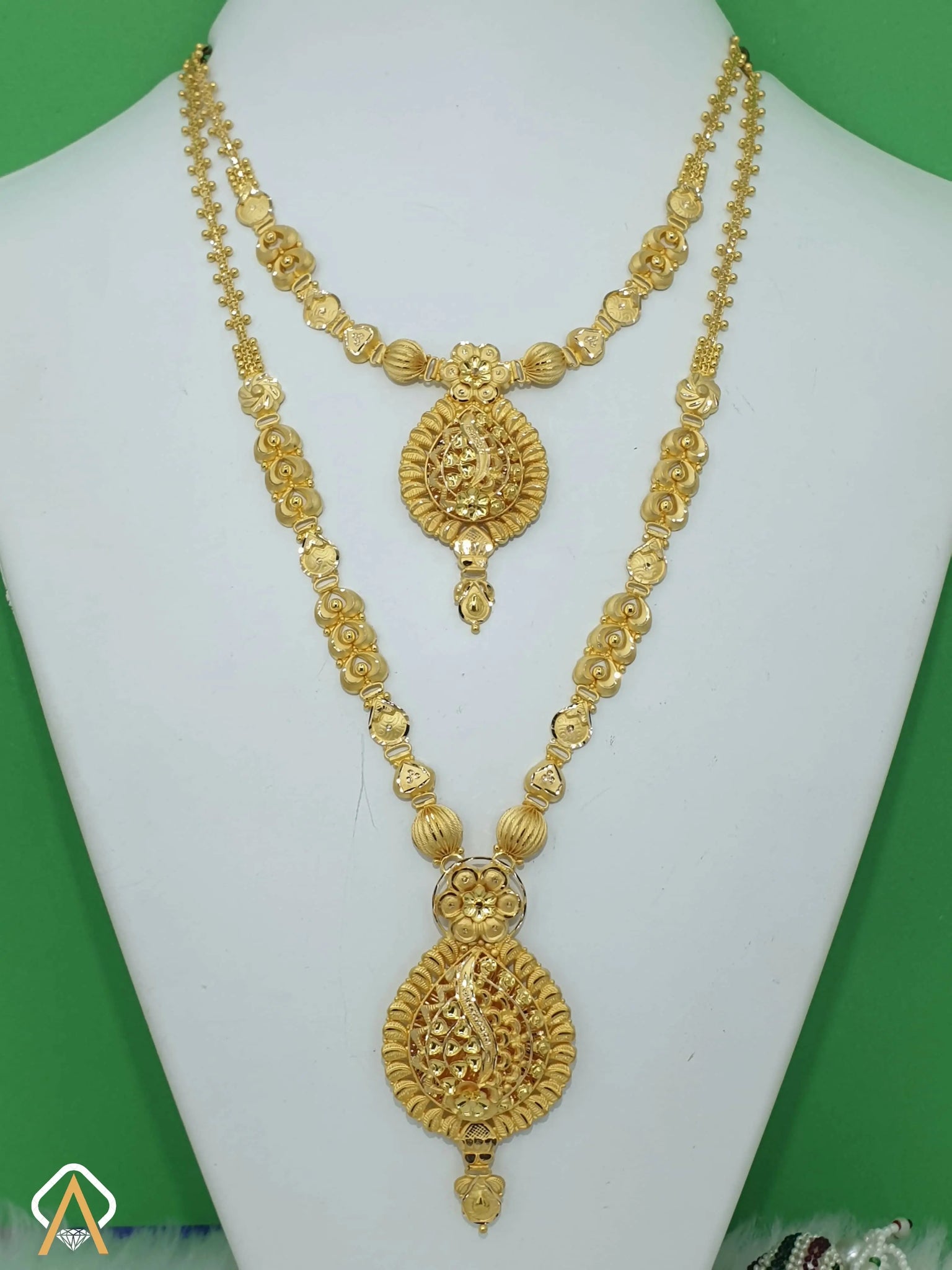 Gold Necklace & Long Set Sarafa Bazar India