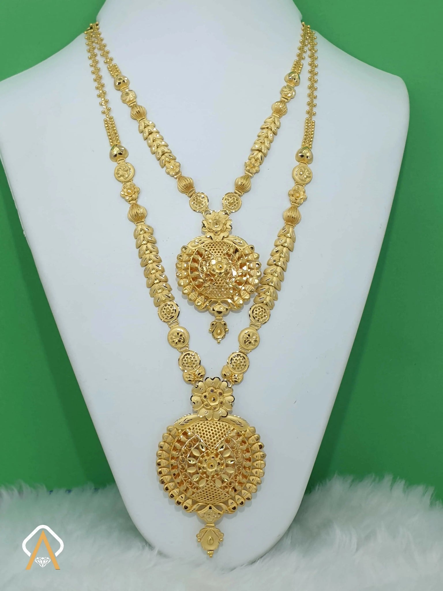 Gold Necklace & Long Set Sarafa Bazar India