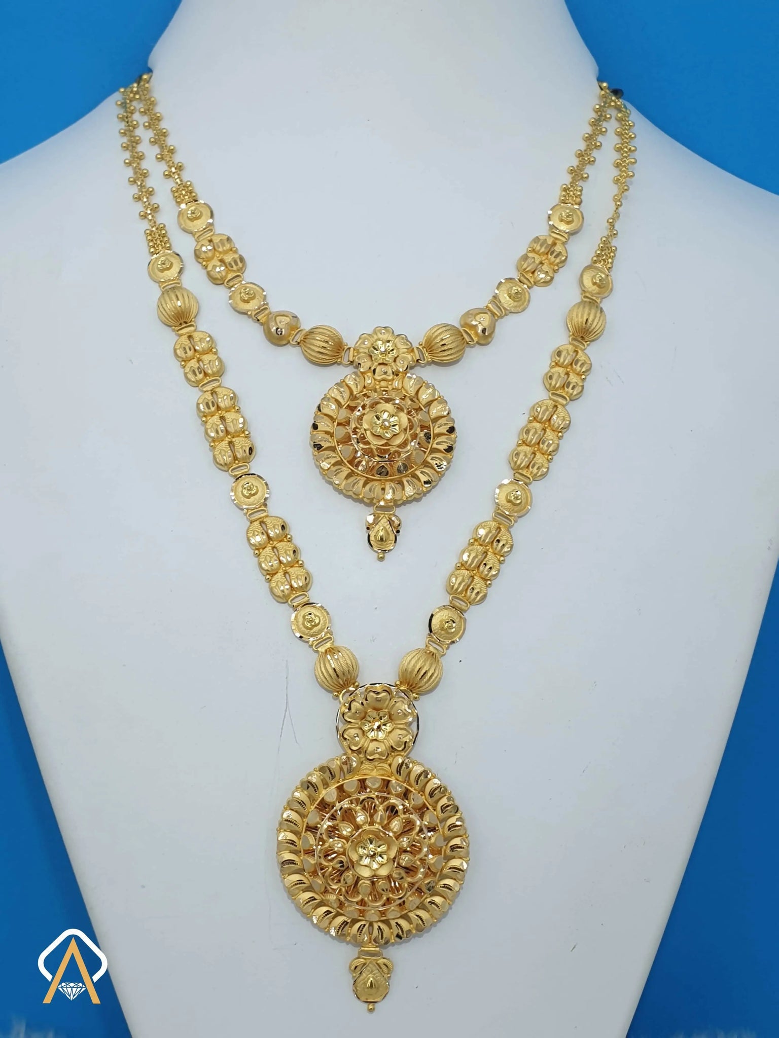 Gold Necklace & Long Set Sarafa Bazar India