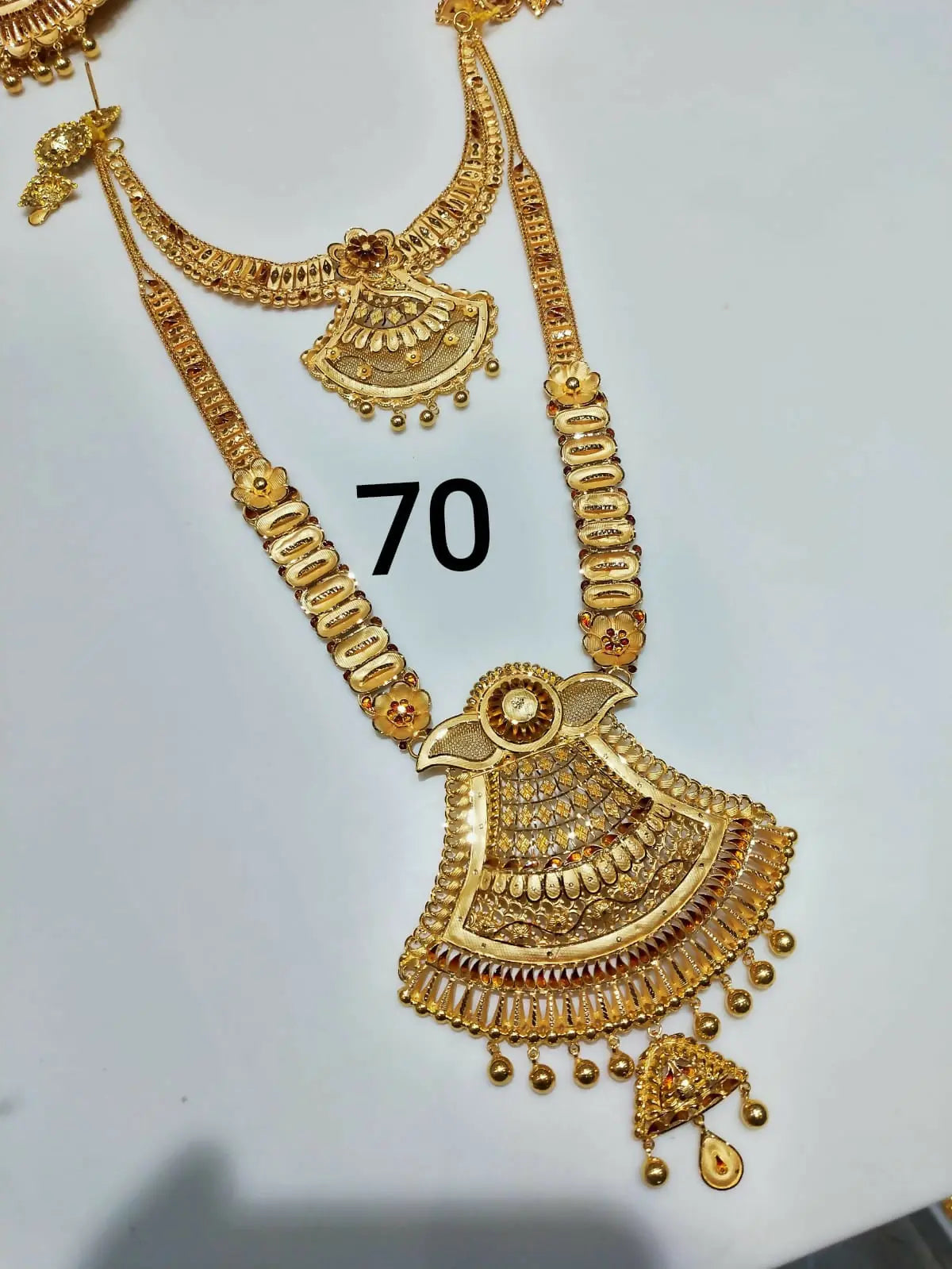 Gold Necklace & Long set Sarafa Bazar India