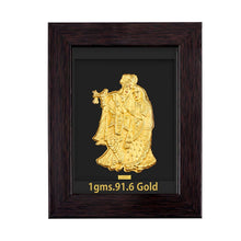 Gold Frame 1gm - Radha Krishna (22K) Sarafa Bazar India