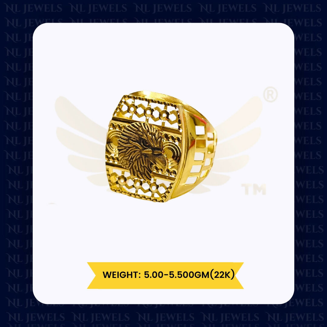 22kt Handmade Gents Ring Sarafa Bazar India