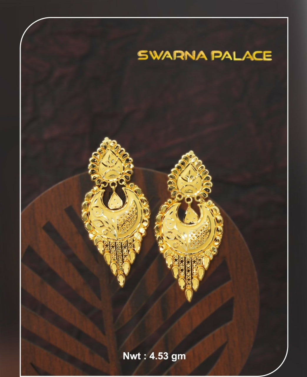Gold Earrings Sarafa Bazar India