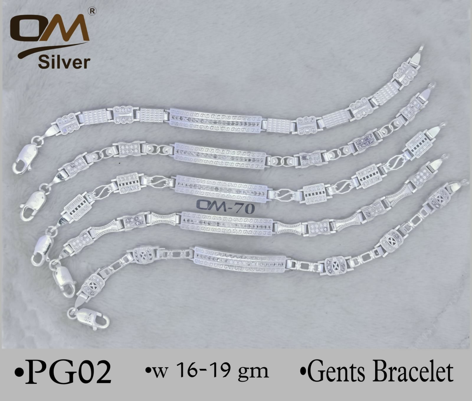 Silver Gents Bracelet Sarafa Bazar India