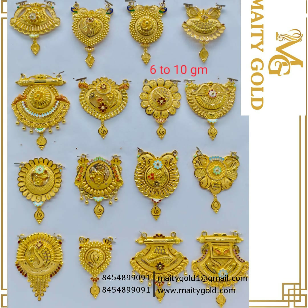 Gold Mangalsutra Pendant Sarafa Bazar India