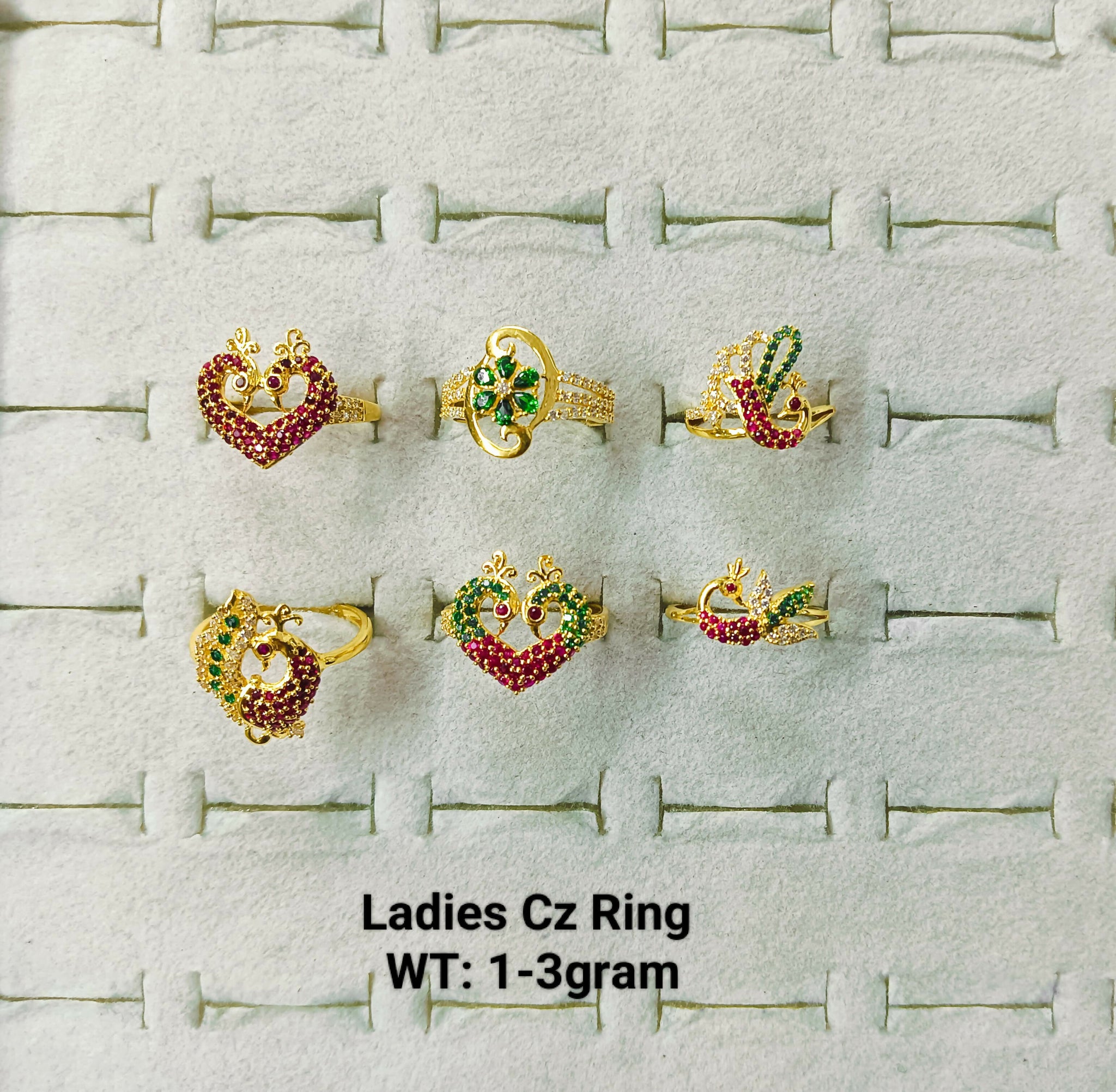 Ladies CZ Ring Sarafa Bazar India