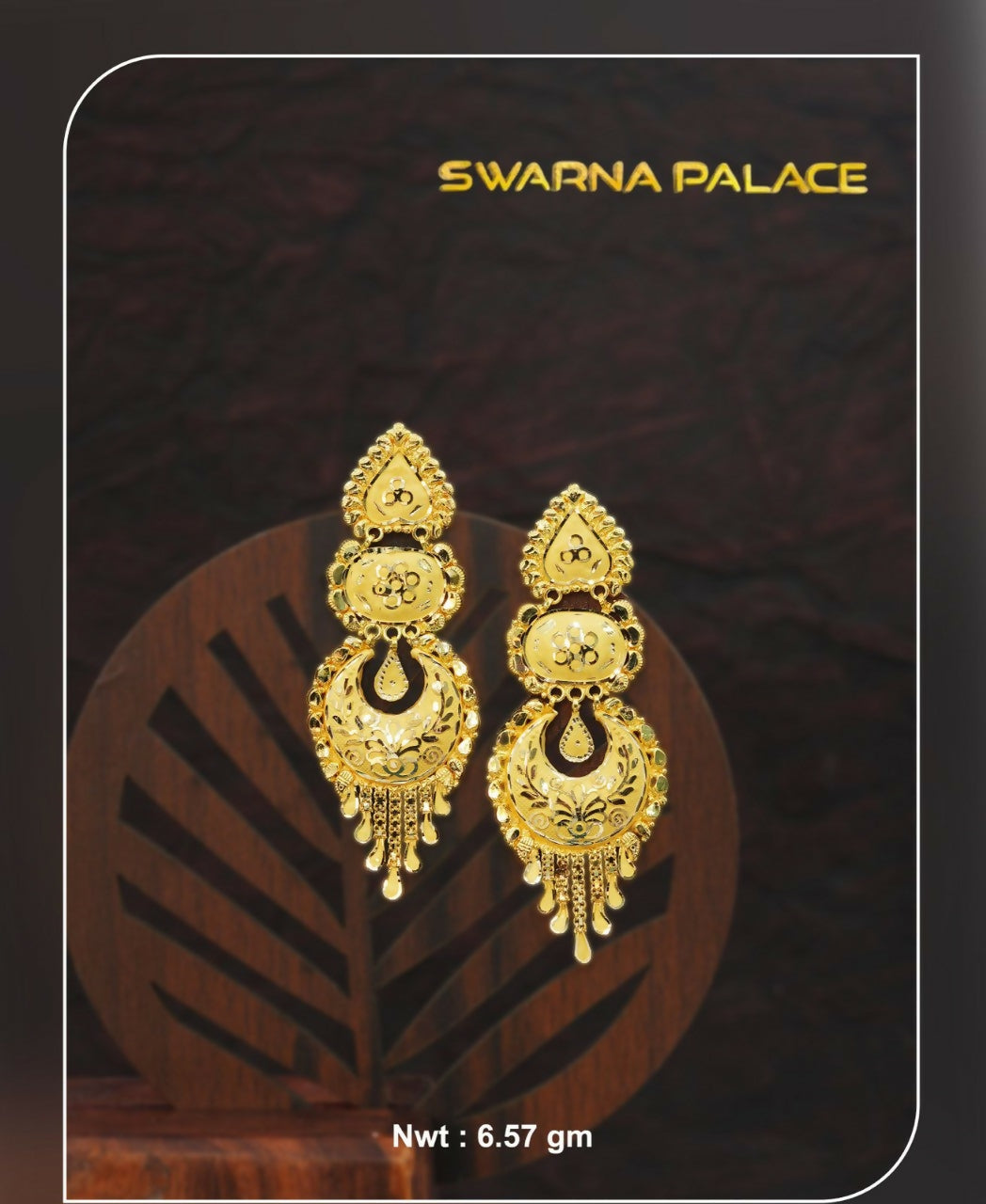 Gold Earrings Sarafa Bazar India