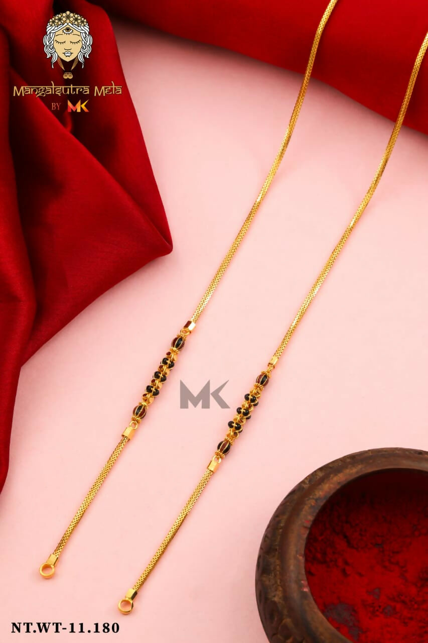Gold Mangalsutra Chain Sarafa Bazar India