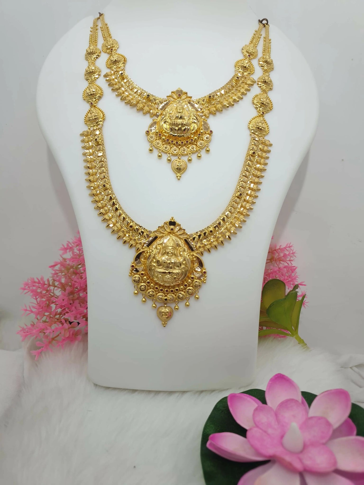 Haram Necklace & Long Set Sarafa Bazar India