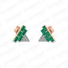 Popular 14K Gold Diamond Buguette Stone Full Set Sarafa Bazar India