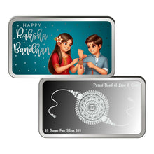 999 Silver Raksha Bandhan Coin 5, 10, 20, 50gm Sarafa Bazar India