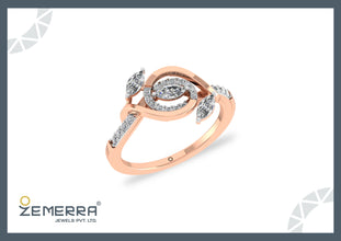 High Demand 14K Gold Infinity Loop Diamond Ring Sarafa Bazar India