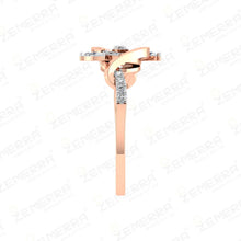 High Demand 14K Gold Infinity Loop Diamond Ring Sarafa Bazar India