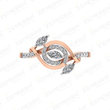 High Demand 14K Gold Infinity Loop Diamond Ring Sarafa Bazar India