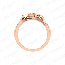 High Demand 14K Gold Infinity Loop Diamond Ring Sarafa Bazar India