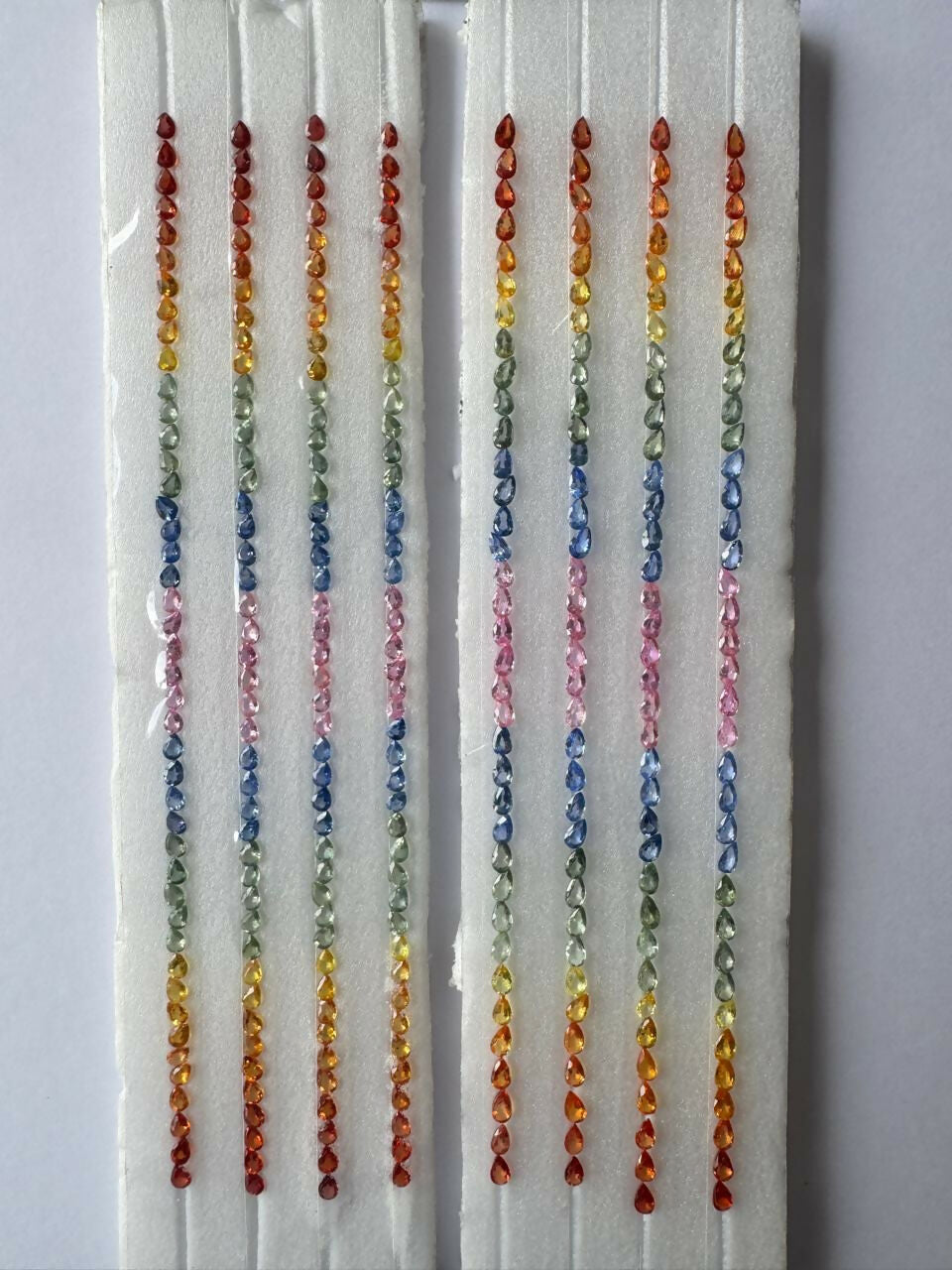 Multy Colour Natural Sapphire Heated Strip Sarafa Bazar India