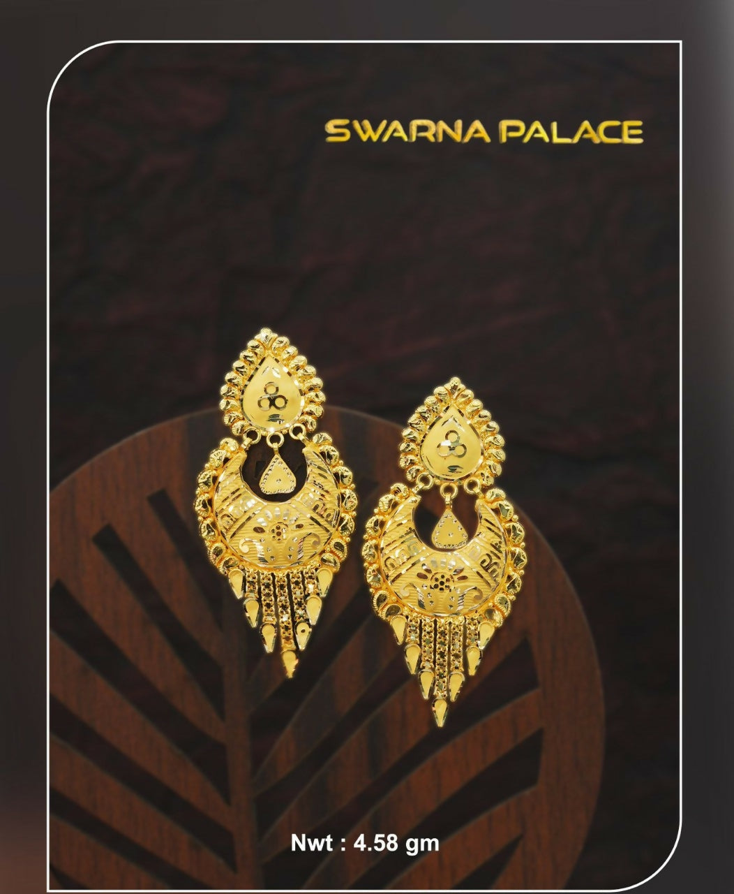 Gold Earrings Sarafa Bazar India