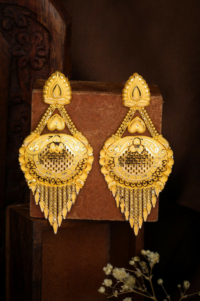 Gold Earrings Sarafa Bazar India