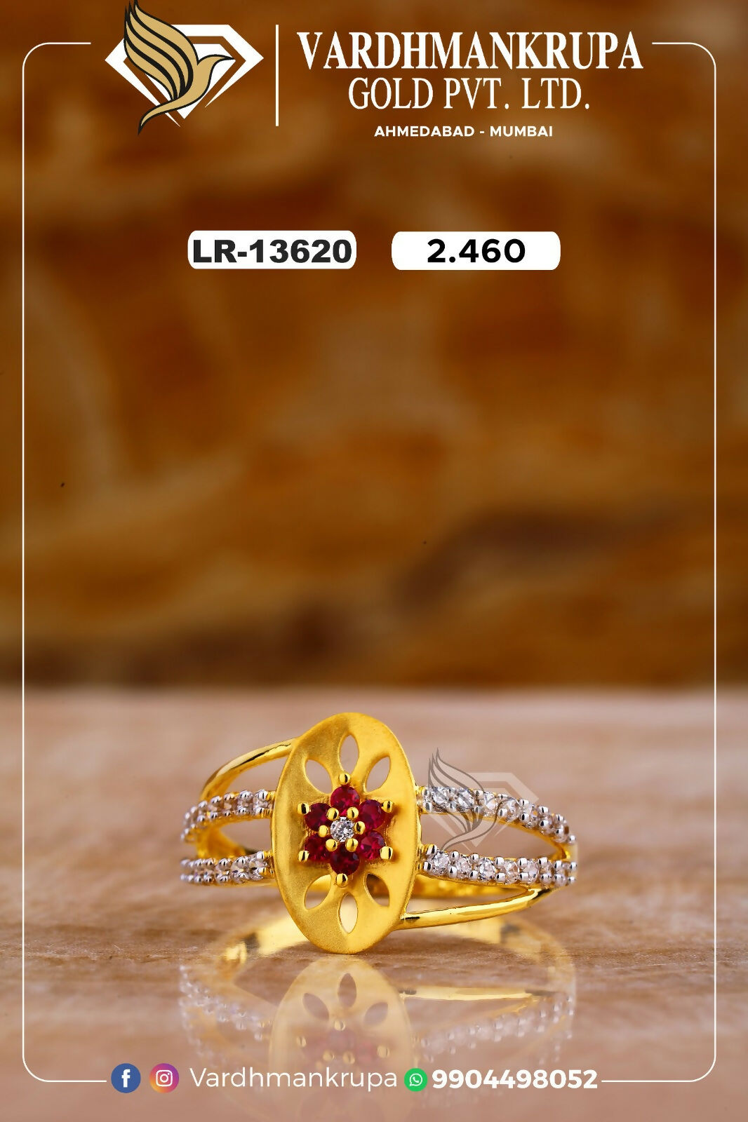 CZ Ladies Ring Sarafa Bazar India