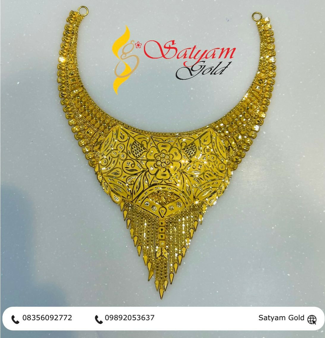 Gold Necklace Sarafa Bazar India