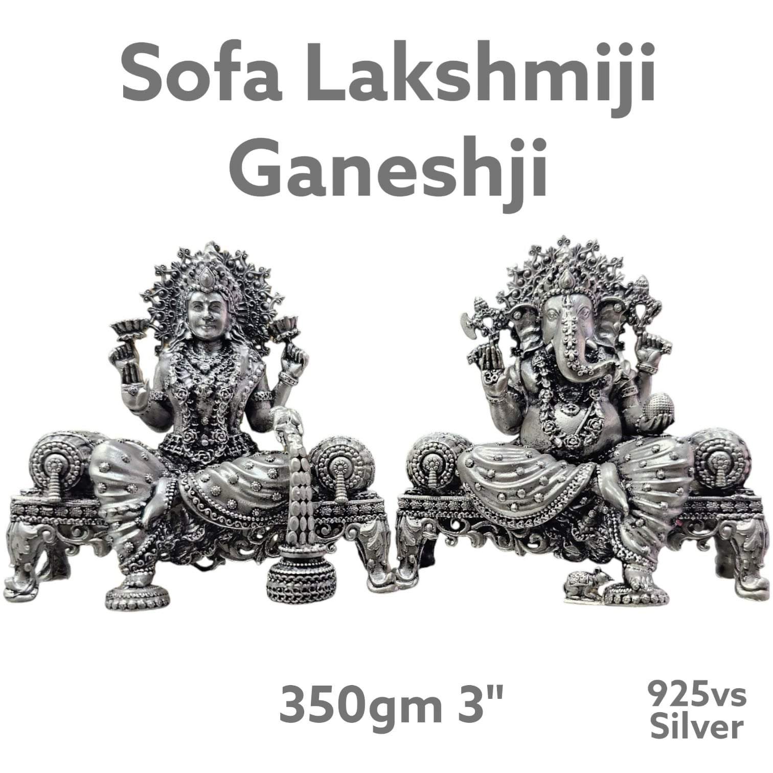 925 Silver Sofa Laxmiji Ganeshji Sarafa Bazar India